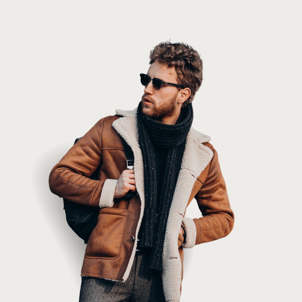 Blouson aviateur en cuir pour homme Buneri