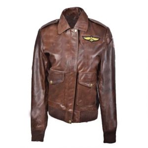 Veste aviateur en peau de mouton pour femme