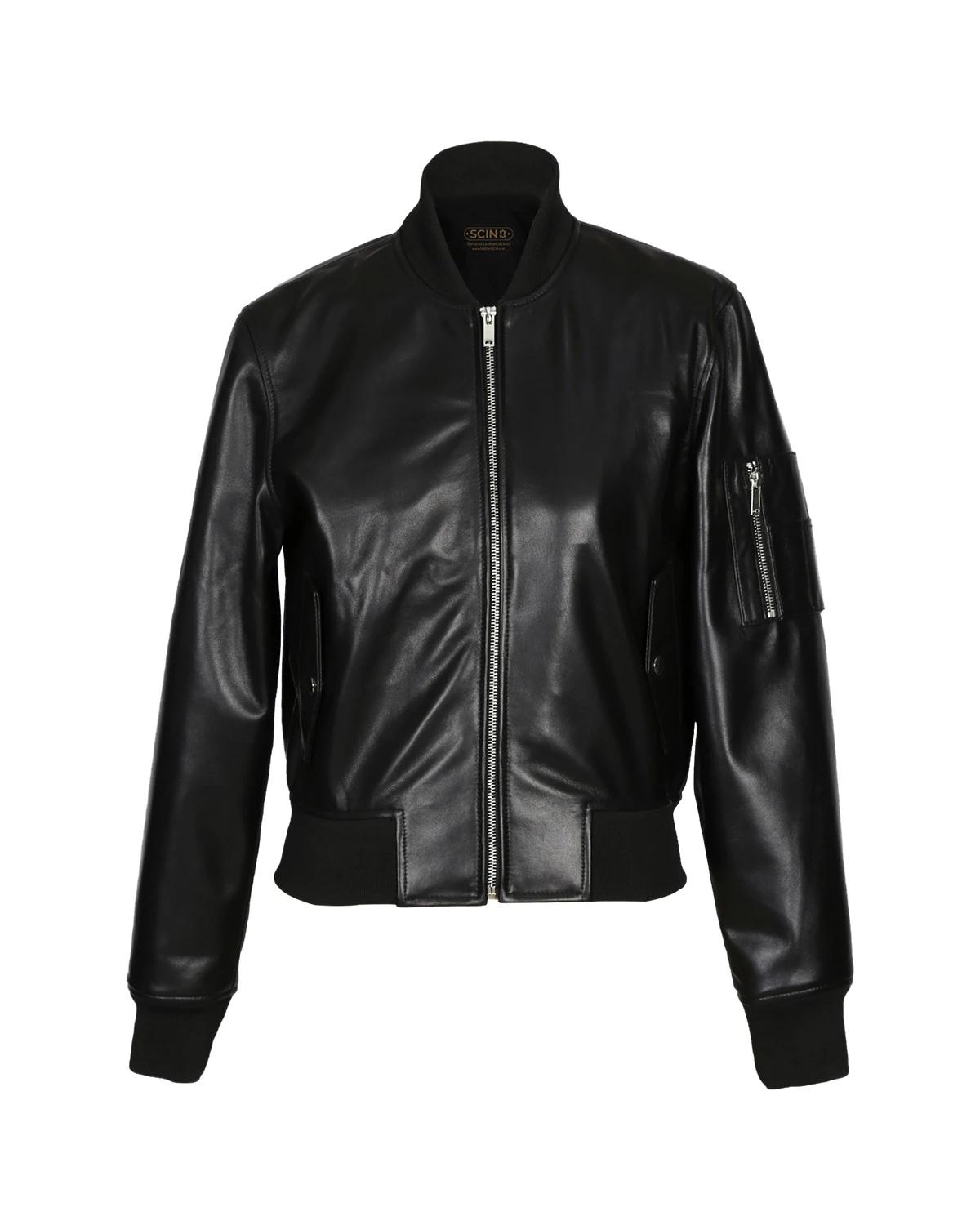 veste classique en peau de mouton pour femme