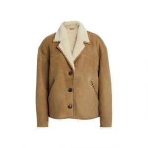 Manteau en daim et peau de mouton Étoile pour femme