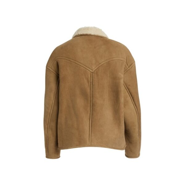 Manteau en daim et peau de mouton Étoile pour femme (3)