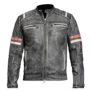 La veste en cuir véritable de Will Ferrell pour l'Eurovision Café Racer