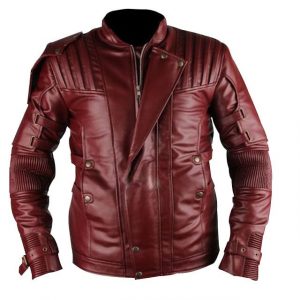 Giacca in pelle di pecora Star Lord da uomo
