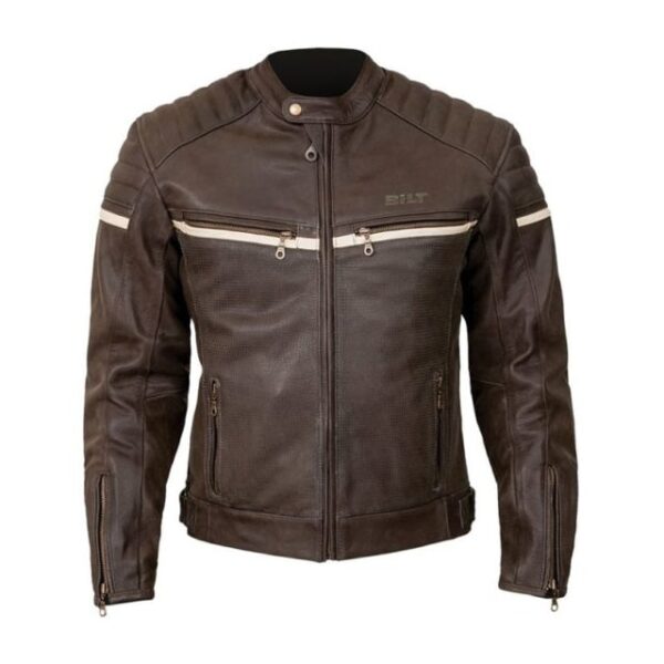 Veste en cuir véritable marron vintage Joe Rocket Classic 92 (3)