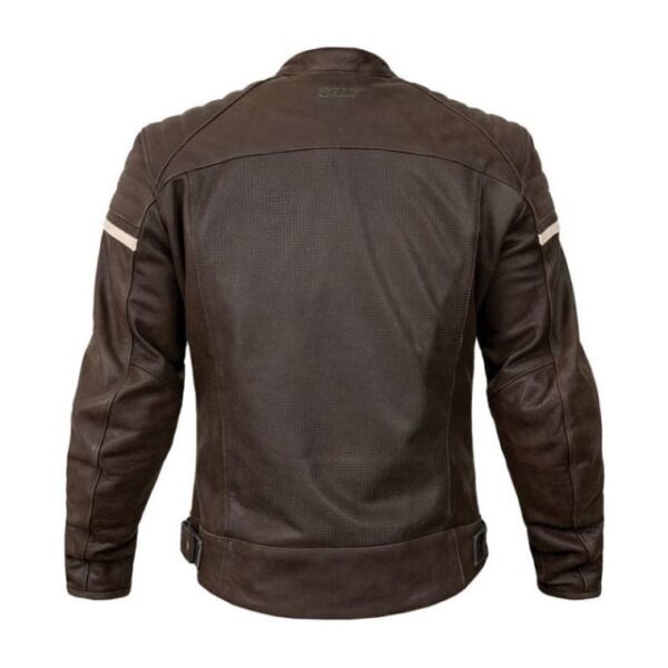 Veste en cuir véritable marron vintage Joe Rocket Classic 92 (5)