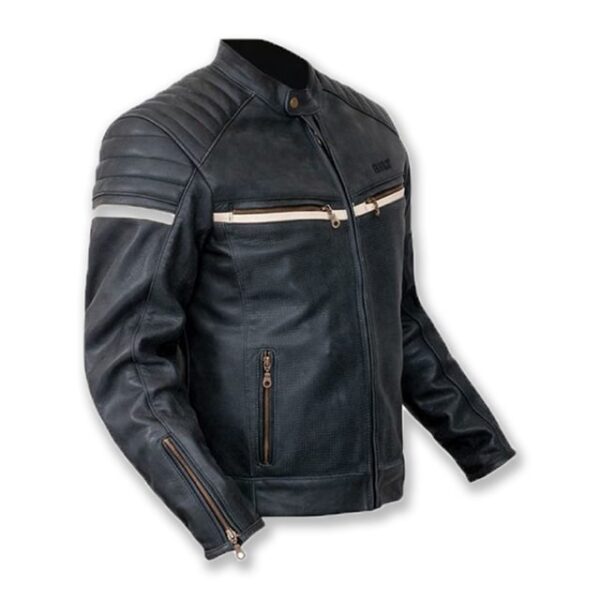 Veste en cuir véritable marron vintage Joe Rocket Classic 92 (4)