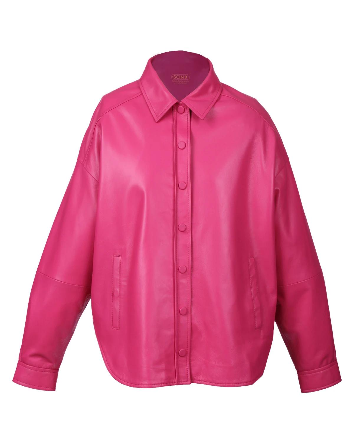 Veste en peau de mouton oversize pour femme Mia