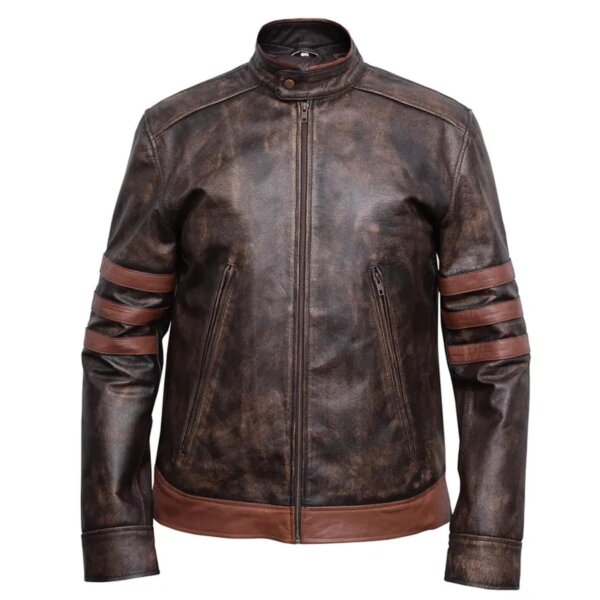Veste en peau de mouton pour homme inspirée de Wolverine par Hugh Jackman