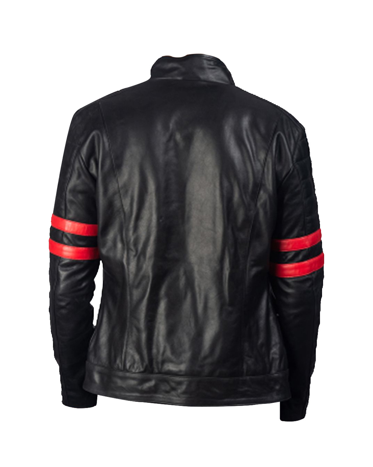 Veste de motard en cuir véritable Jasper (4)