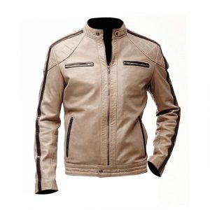 Giacca a righe Cafe Racer