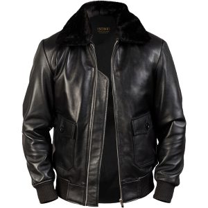 Giacca in pelle da uomo G-1 Bomber