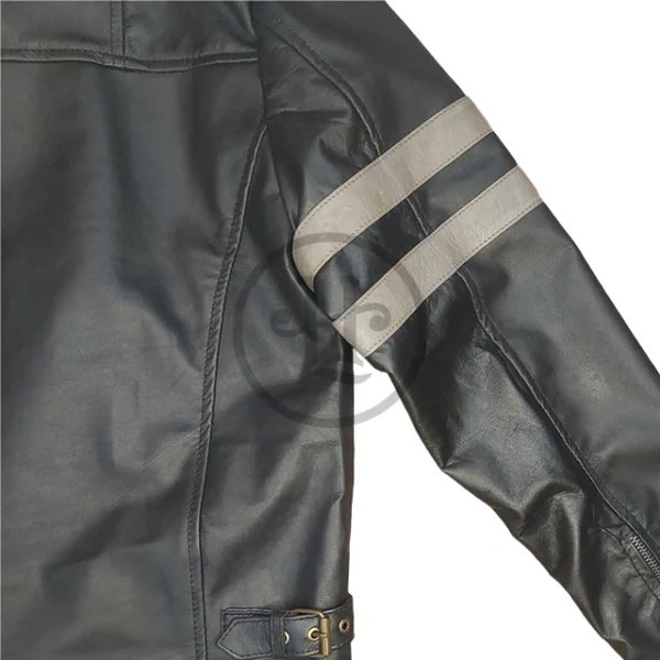 Veste en peau de mouton pour homme Leon Kennedy (5)