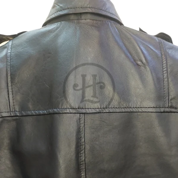 Veste en peau de mouton pour homme Leon Kennedy (6)
