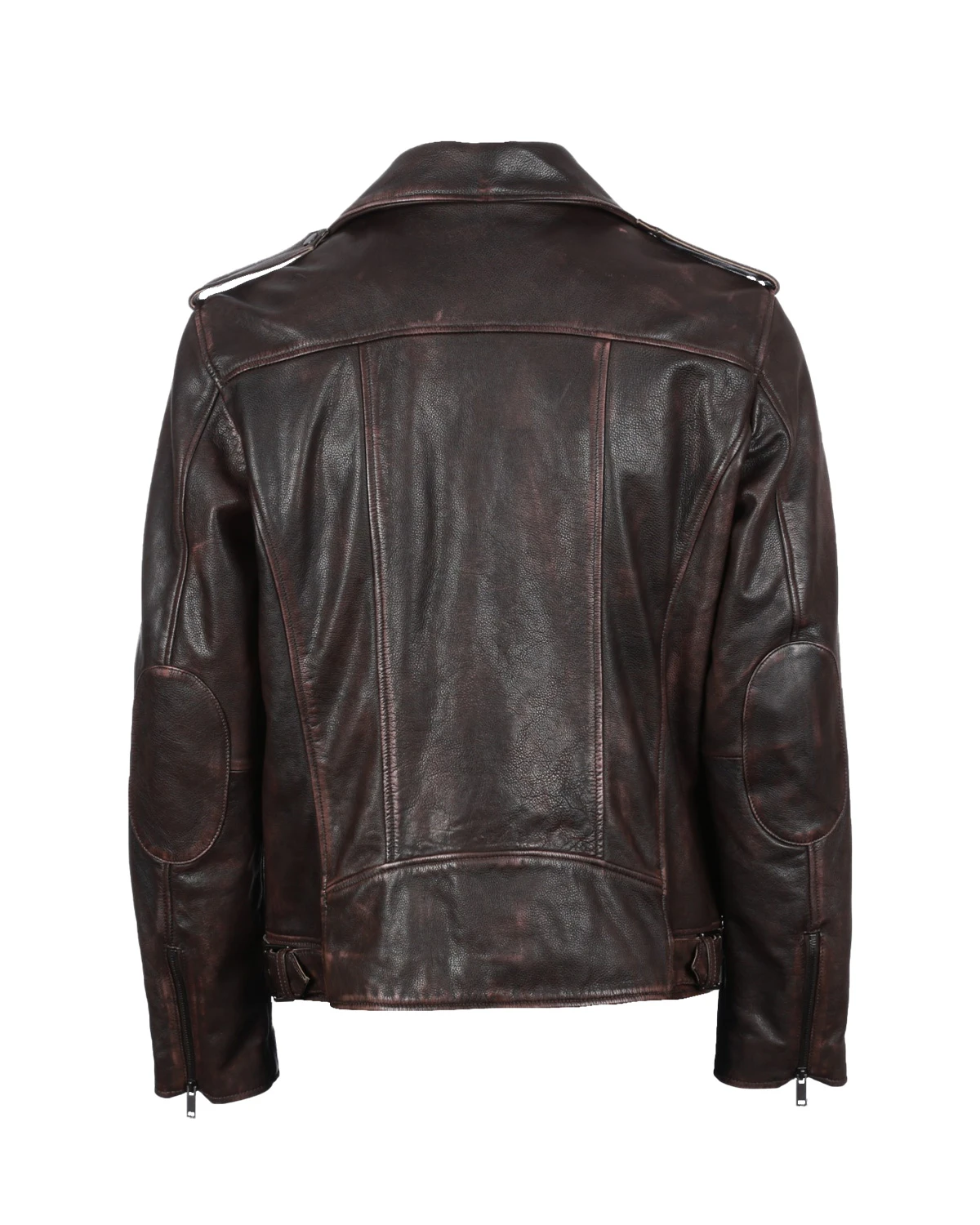 Veste de motard en cuir véritable Liam (3)