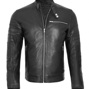 Giacca in pelle da motociclista Bruce
