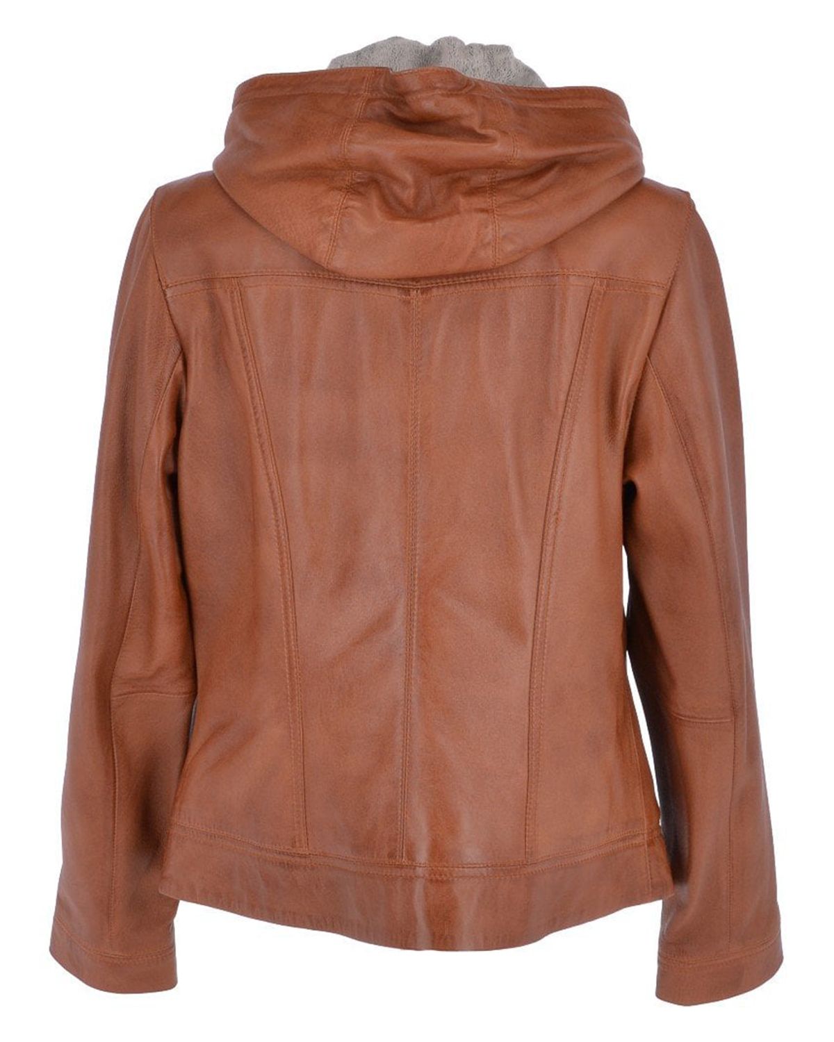 Veste de motard en cuir véritable Alice (4)