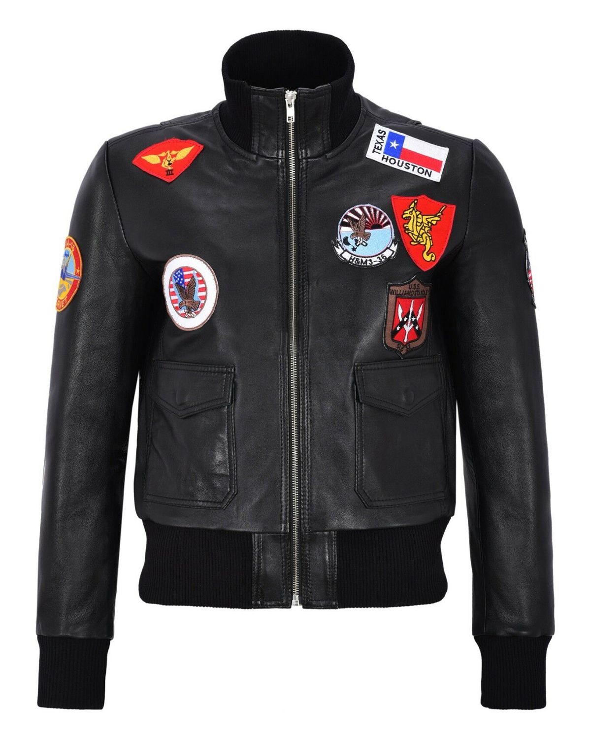 Veste bomber aviateur en cuir véritable naturel pour femme
