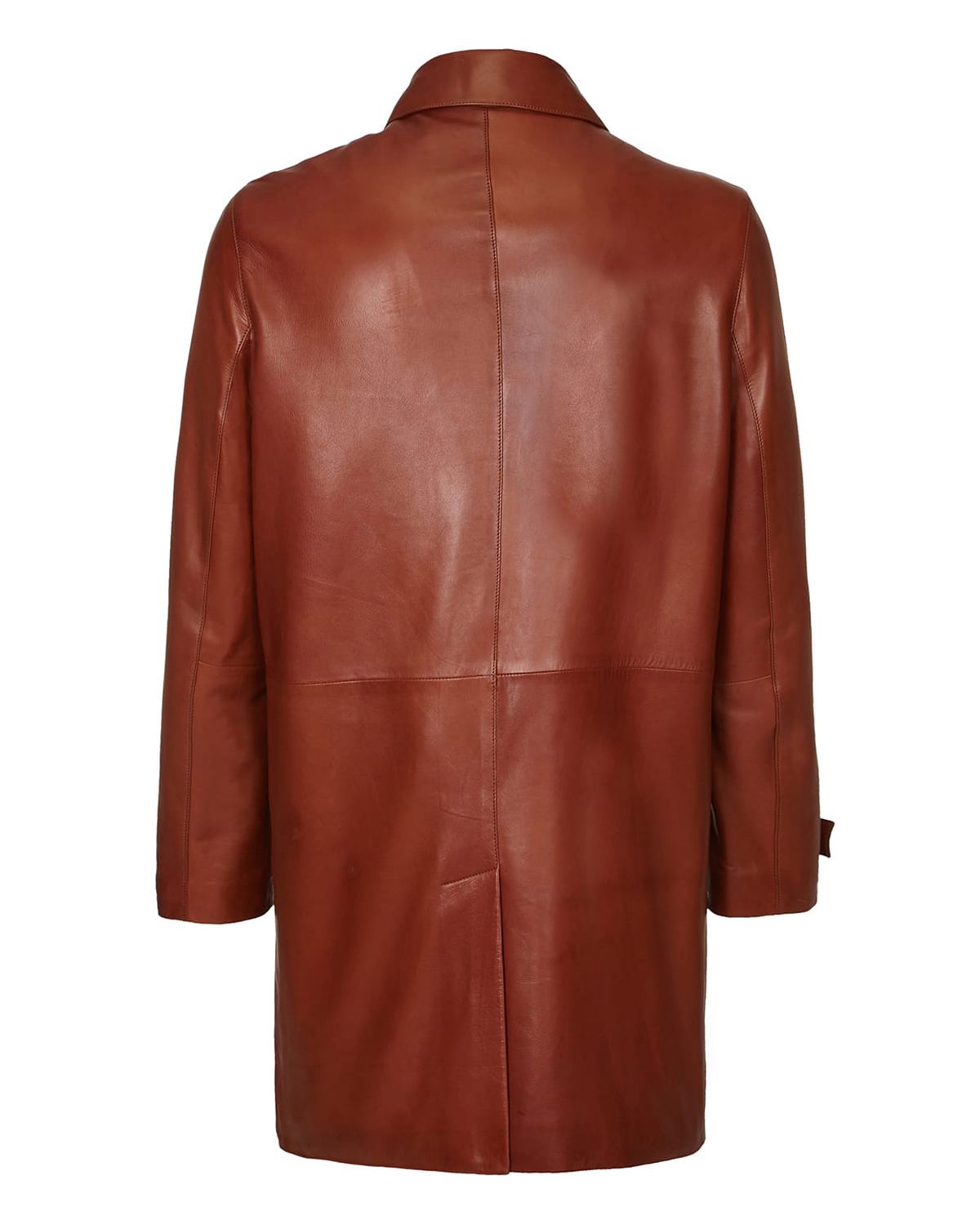 Manteau en cuir véritable David Long (4)
