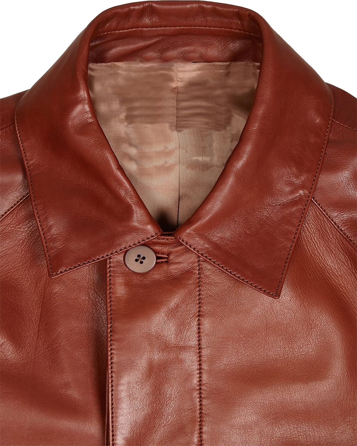 Manteau en cuir véritable David Long (3)