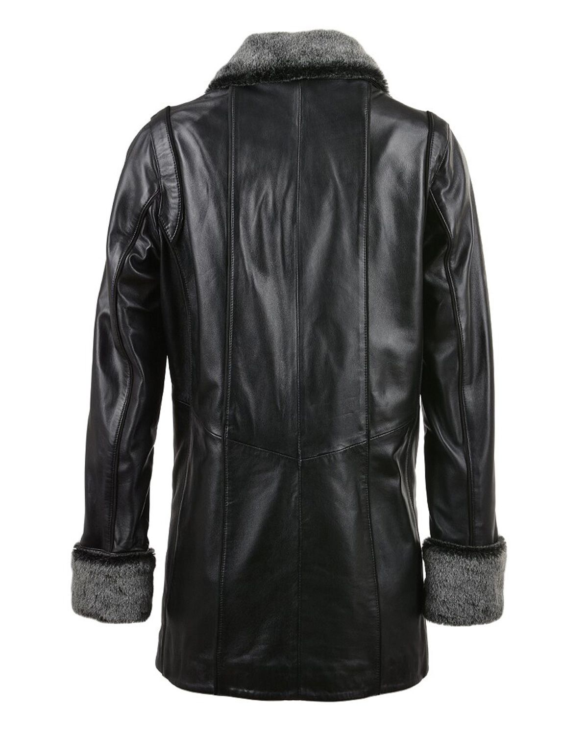 Manteau en cuir véritable Flora (4)