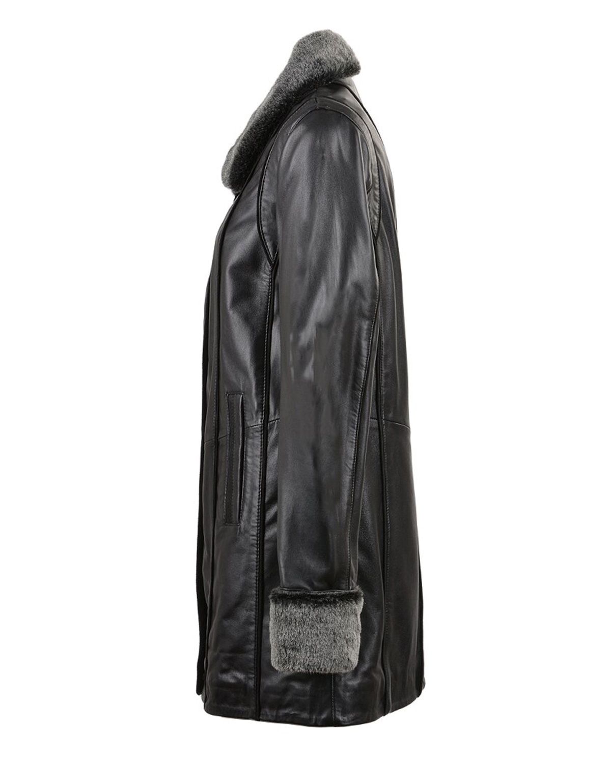 Manteau en cuir véritable Flora (3)
