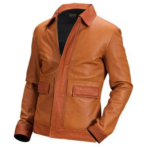 Giacca in pelle da motociclista Luke