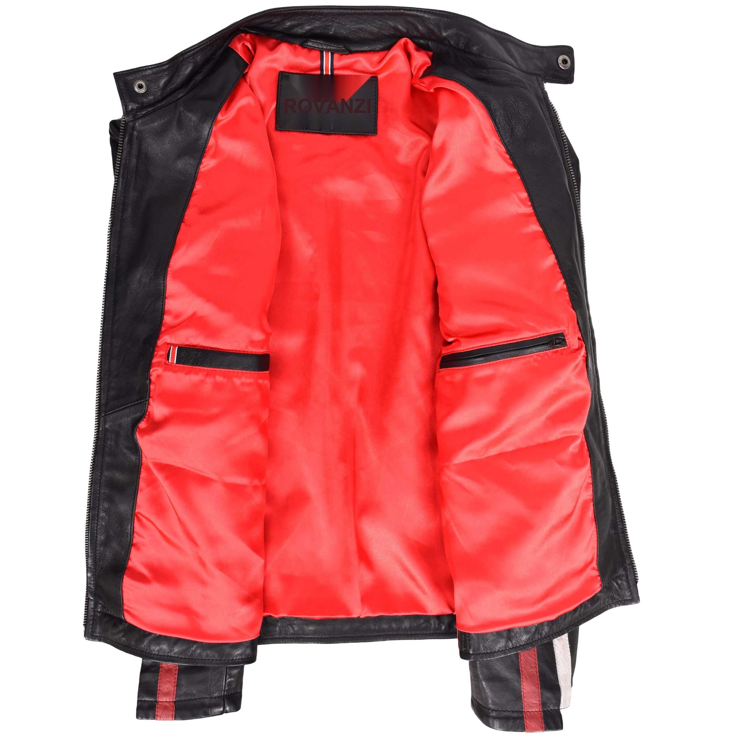 BUNERI Biker Cuir Bobby Noir Logos Motorsport – Image 8