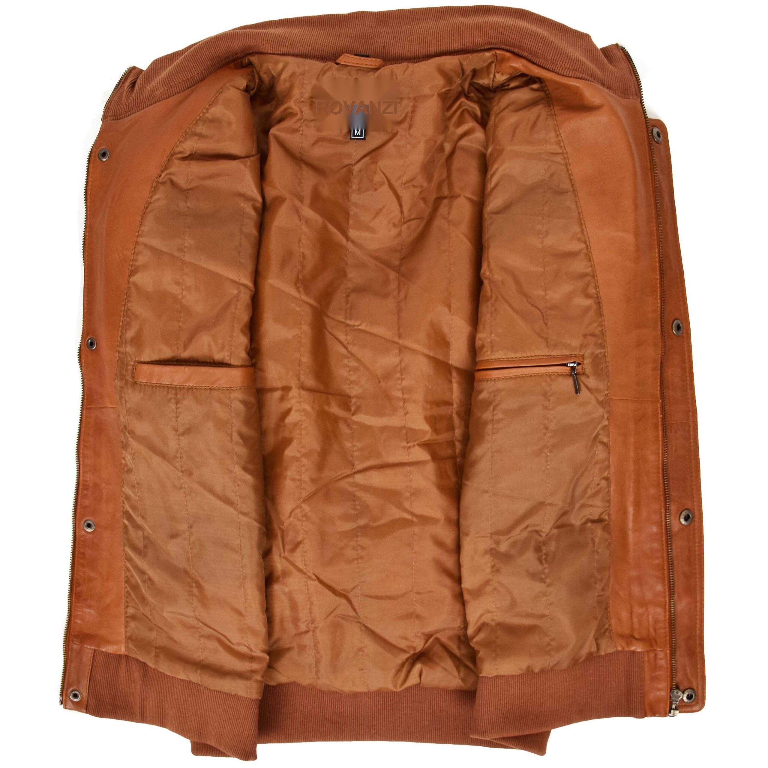 BUNERI Bomber Cuir Tom Tan Vol – Image 6
