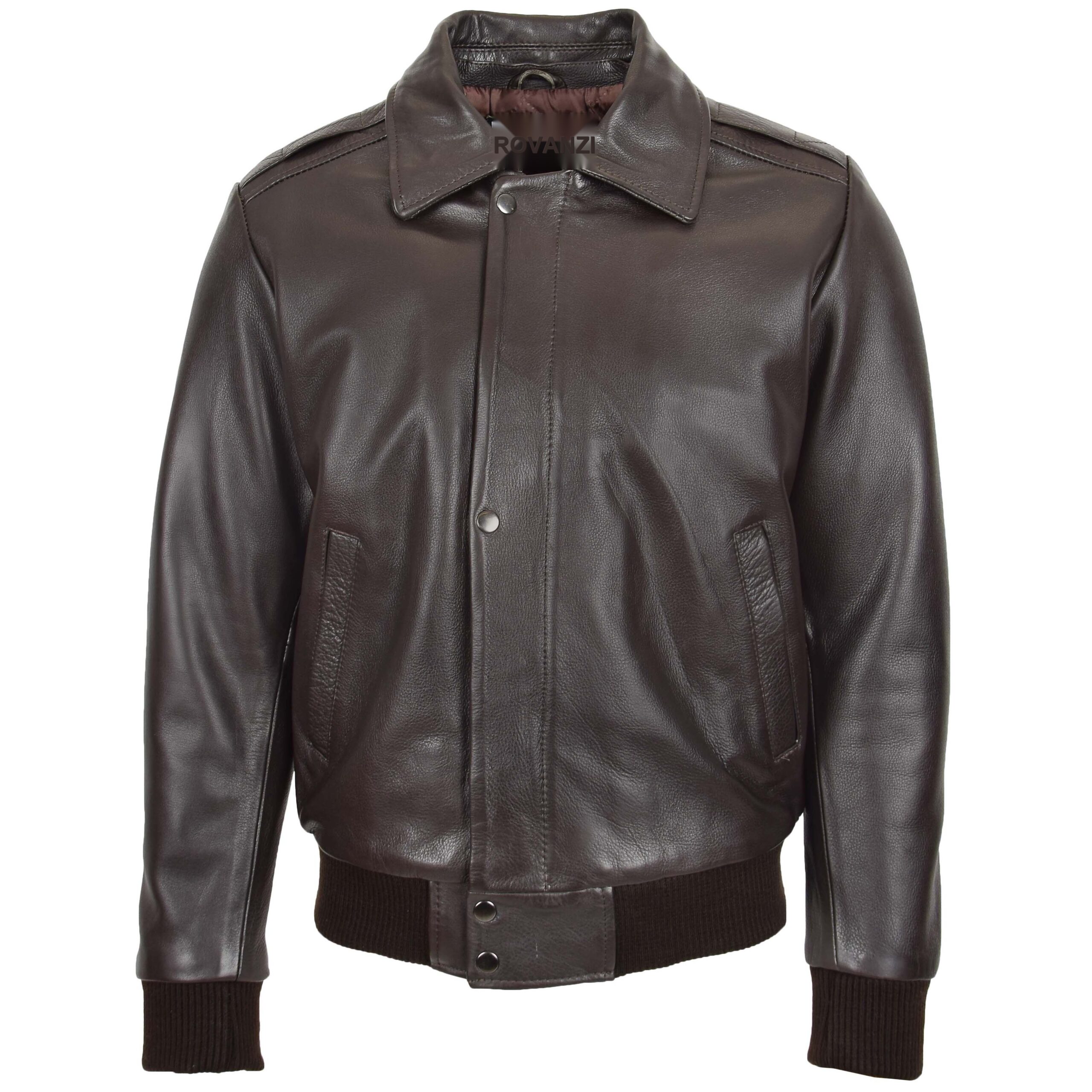 BUNERI Pilote Cuir Leroy Marron Col Amovible – Image 4