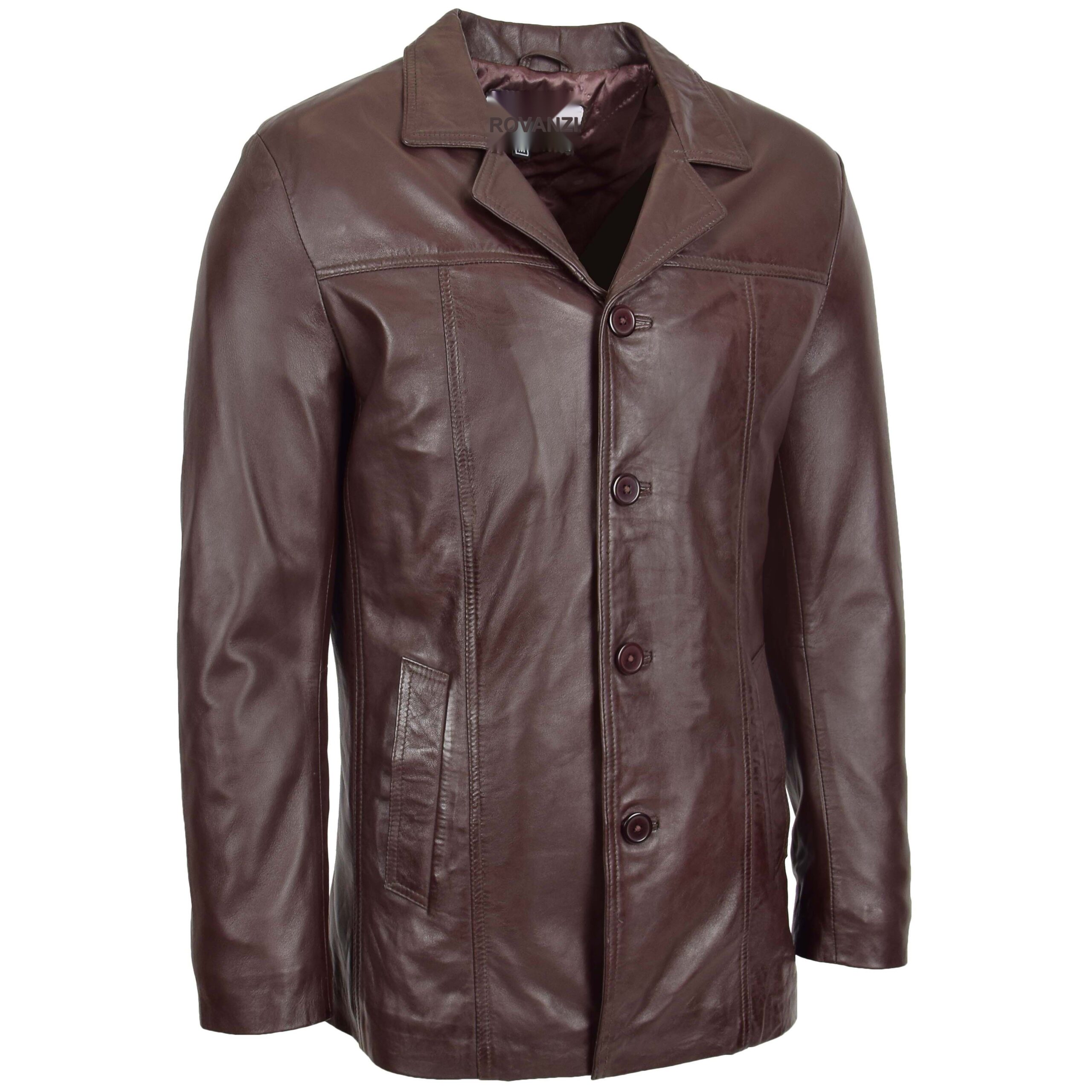 BUNERI Cuir Thrill Marron Caban Classique – Image 3
