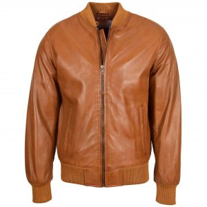 BUNERI Cuir Ryan Tan MA-1 Bomber