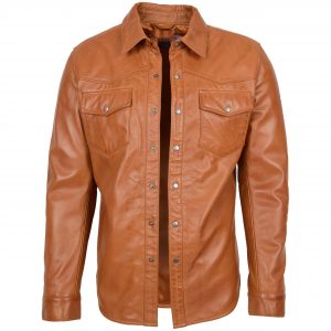 BUNERI Cuir Oliver Tan Style Trucker