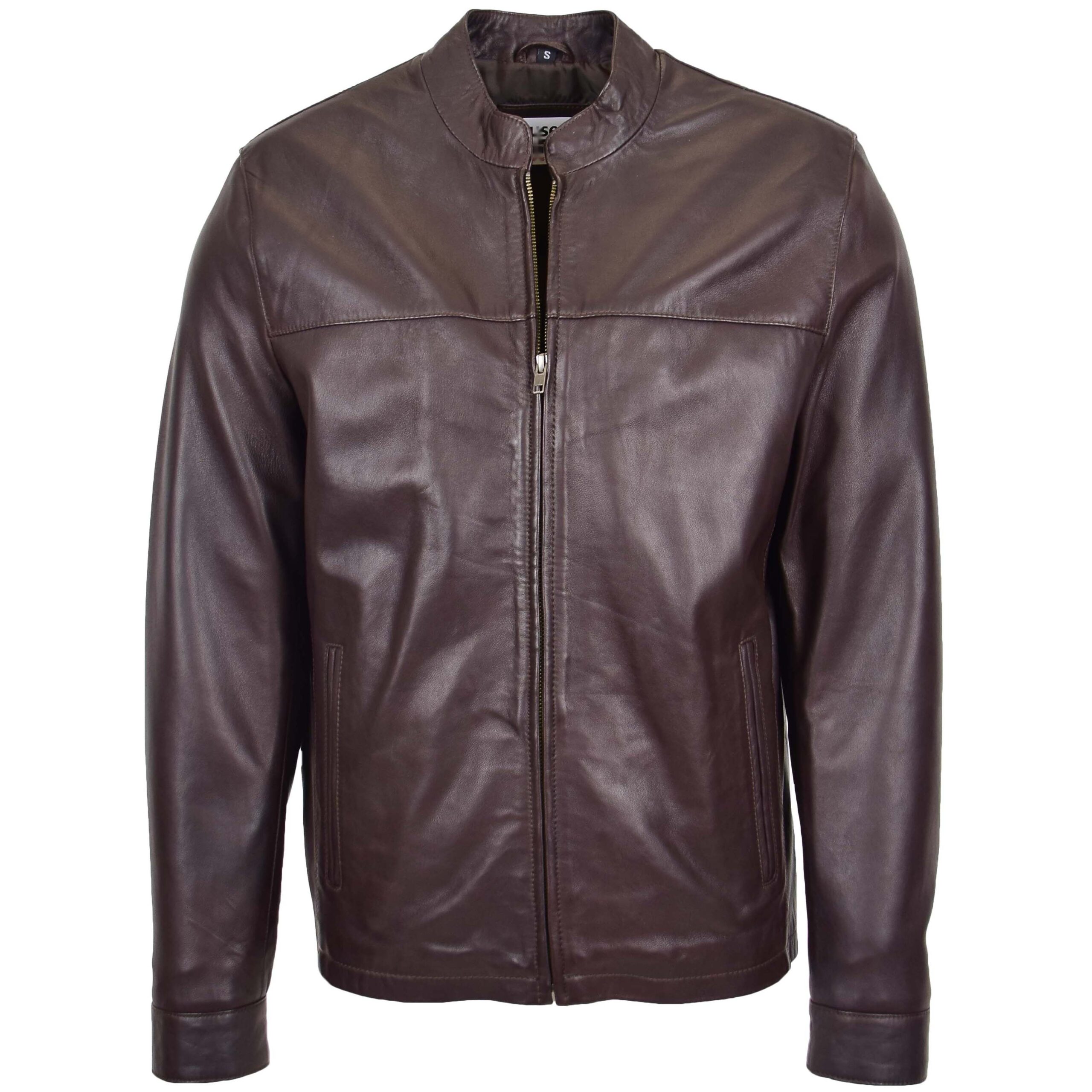 BUNERI Cuir Paul Marron Col Montant II