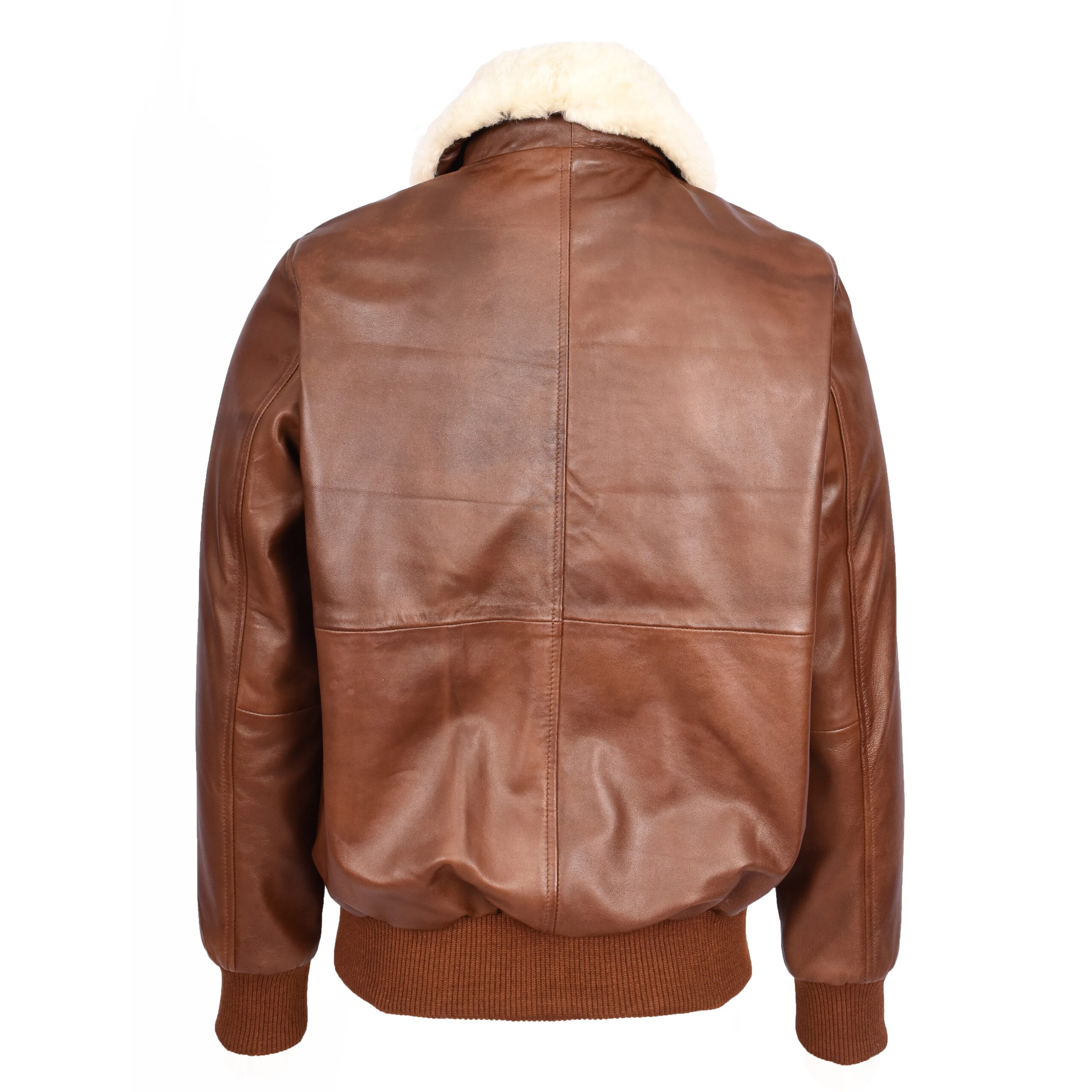 BUNERI Aviateur Luca Tan Premium Cuir G-1 Style Pilote Homme – Image 2