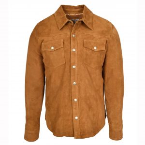 BUNERI Daim Chèvre Oliver Cognac Western Trucker