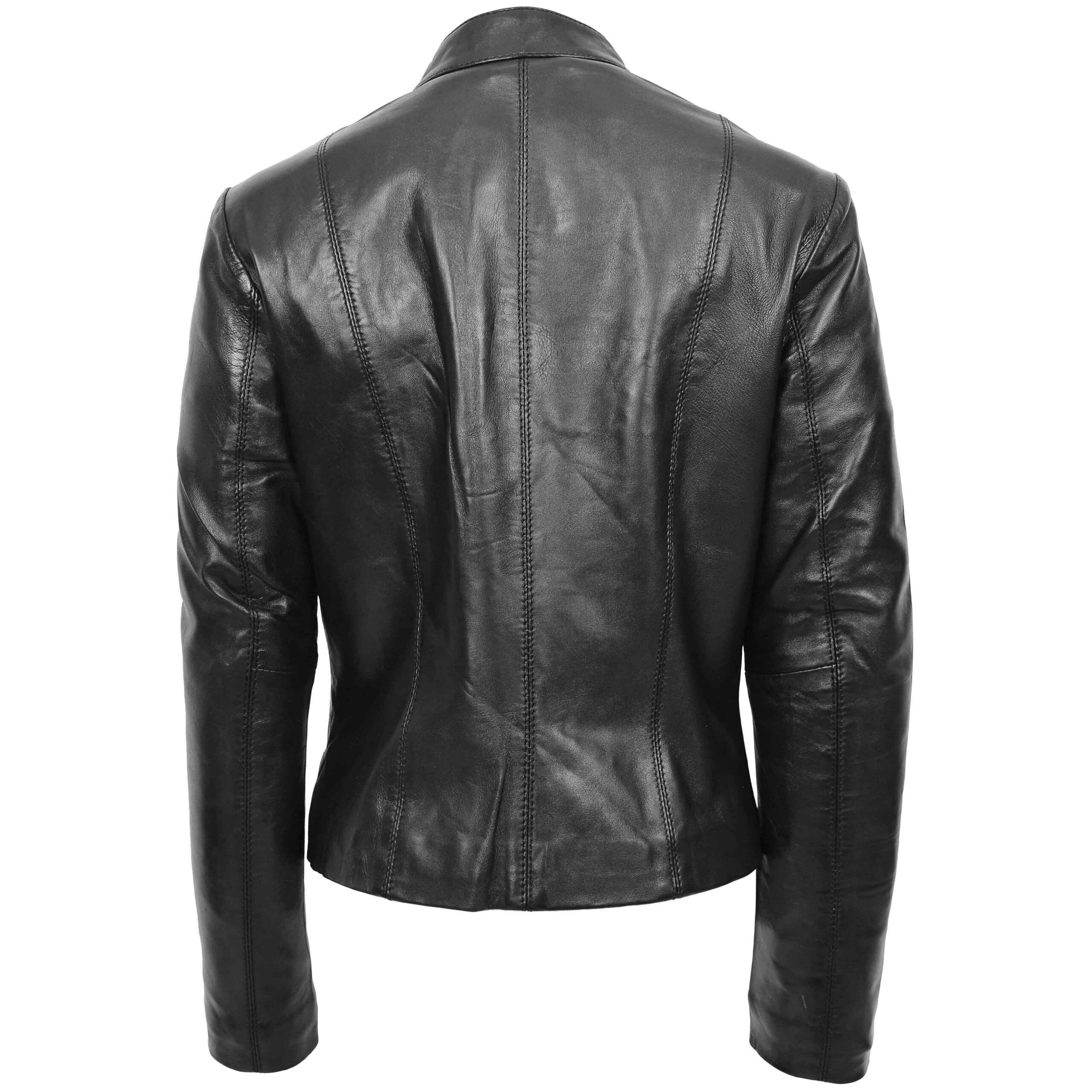 BUNERI Biker Cuir Zoe Noir Casual – Image 2