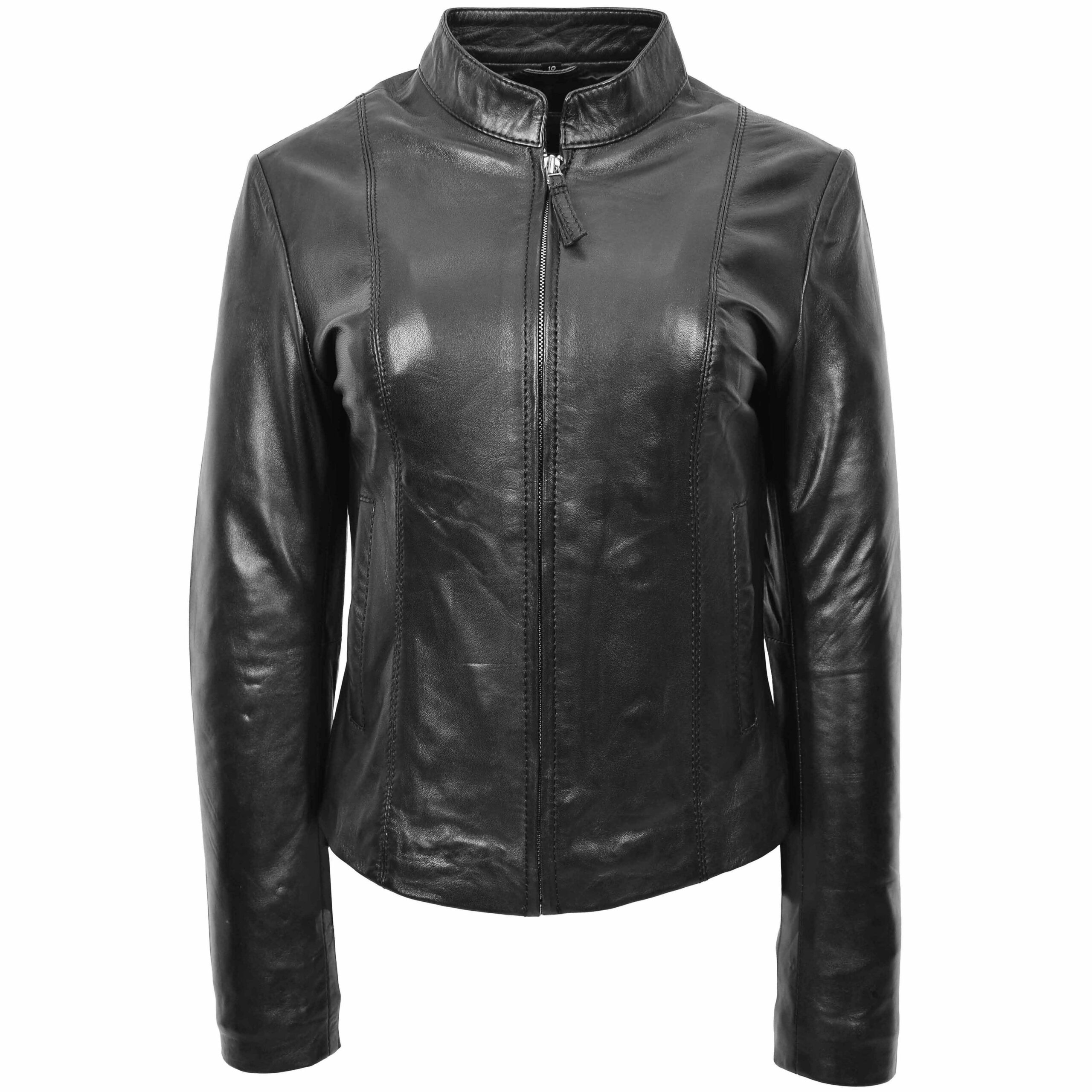 BUNERI Biker Cuir Zoe Noir Casual – Image 3