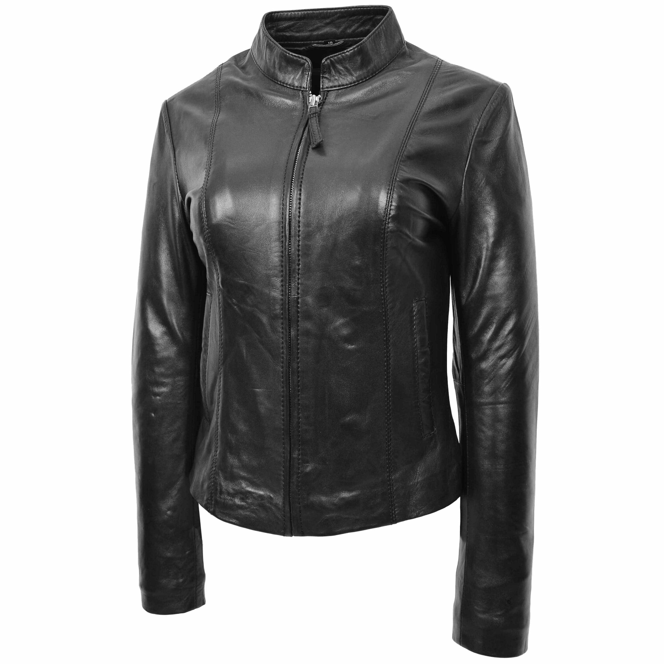 BUNERI Biker Cuir Zoe Noir Casual – Image 4