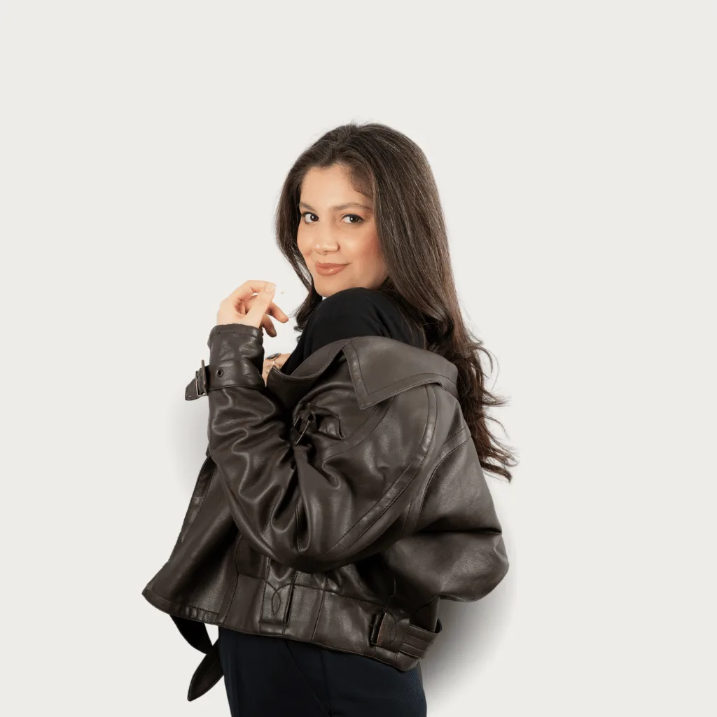 Vestes bomber en cuir pour femme Buneri